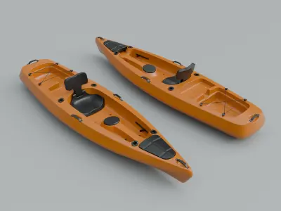 Kayak 3D model shop