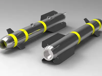 Hellfire Missile 3D model