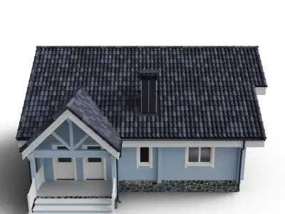 Private house 3D 3D model purchase