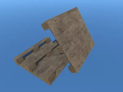 Pallet wooden Free low-poly 3D model
