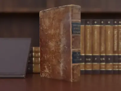 Calvinistic Family Library Antique Book 3D model