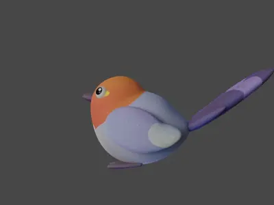 Bird Game Model 07 Low-poly 3D model