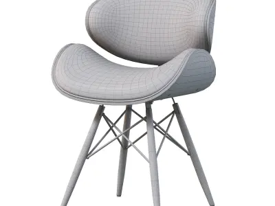  Chair OSSA czarne 3D model