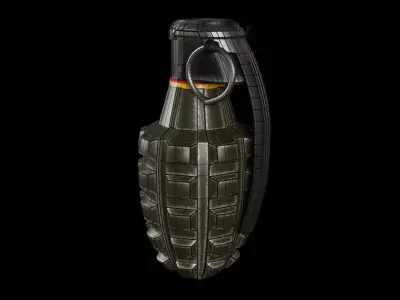 Hand Grenade 3D model 5
