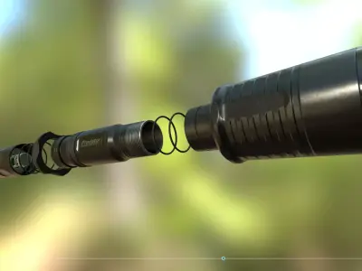 Armytek Predator Pro Low-poly 3D model