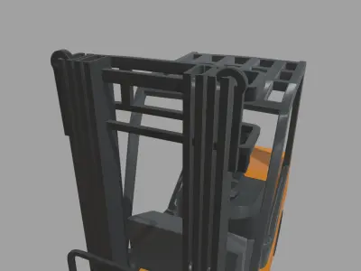Forklift 01 Low-poly 3D model