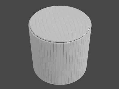 Hardsurface padding Cylinder  Free 3D print model