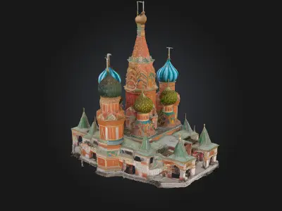 Cathedral of Colors  A Vivid Sanctuary of Light and Imagination 3D model