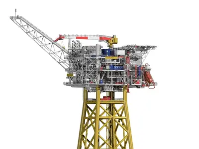 fixed platform Solan 3D model