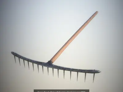 Game Ready Farming Tools Viking Medieval 3D Model Pack