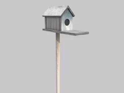 Bird House Low-poly 3D model purchase