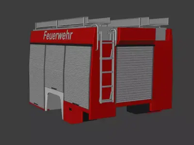 Feuerwehrtechnischer Aufbau der Firma Schlingmann 3D model