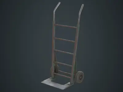 Hand Truck 2B Low-poly 3D model