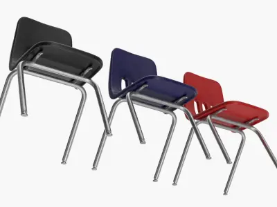 School Chairs 3D model