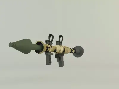 RPG rocket weapon 3D model