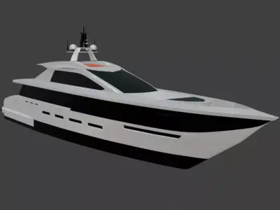 Print ready yacht 3D print model