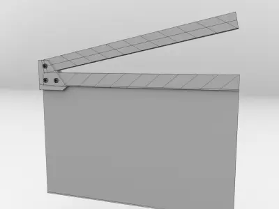 Clapperboard clapper box 3D model