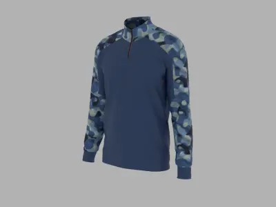 Military T-shirt Low-poly 3D model buy