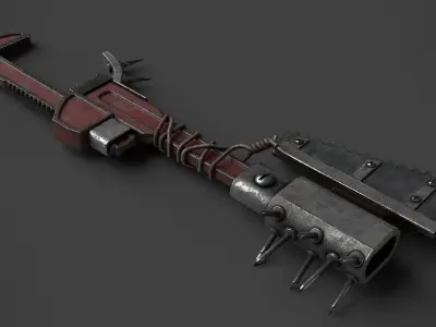 Modifiable Strike Weapon 14 Low-poly 3D model