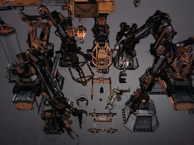Industrial Robotic Pack Kit  3D model