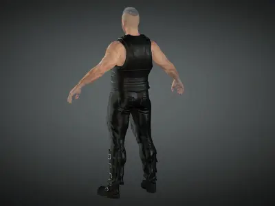 Till Lindemann Low-poly 3D model