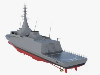 Gowind Corvette Low-poly 3D model