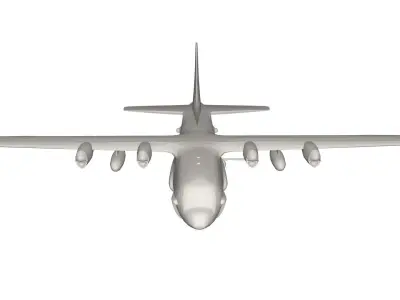 Military Plane concept 3D model purchase