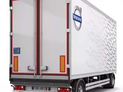 Box Trailer 3D model