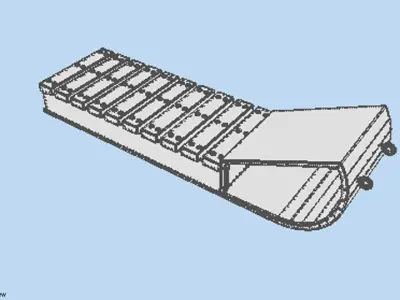 Sled - type 2 3D model