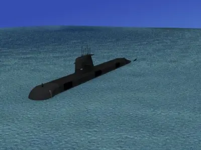Collins Class HMAS Sheean 77 3D model