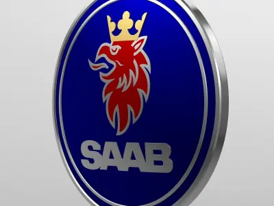saab logo 3D model
