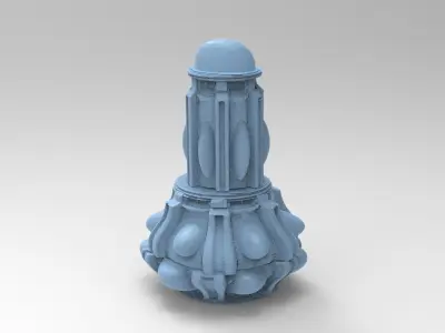 Castle bright moon tower 4  3D model