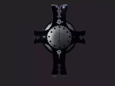 mash shield Low-poly 3D model