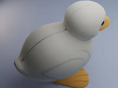 PBR Duck Decoration Free Free low-poly 3D model