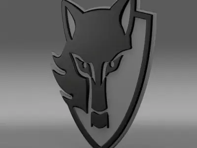 E wolf 3d logo 3D model