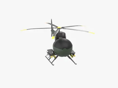 Helicopter 3D Illustration 3D model