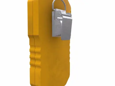 Portable Multi Gas Detector Low Poly Low-poly 3D model