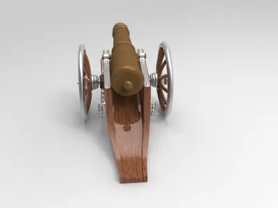 cannon 3D model