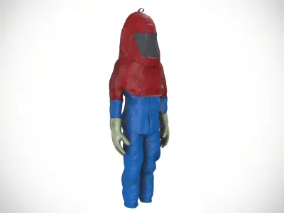 Hazmat Chemical Safety Suit 3D model