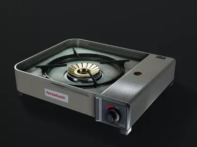 Portable Stove - PBR Game Ready Low-poly 3D model purchase