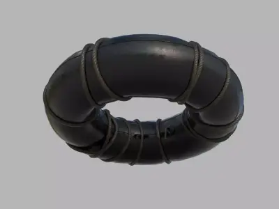 Tire Raft Low-poly 3D model