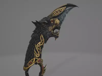 Wolf Karambit - High Poly 3D model