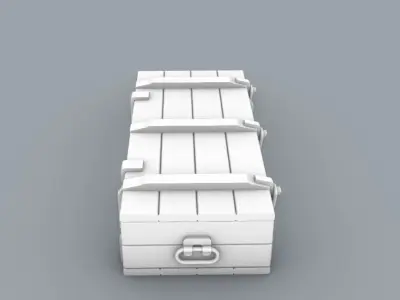 Ammunition Box Low-poly 3D model 4