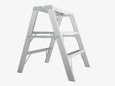 Foldable sawhorse ladder 3D model