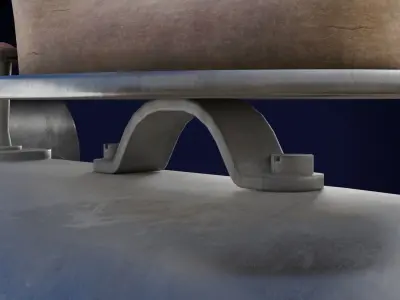 Old Vintage Iron Low-poly 3D model