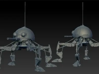 Dwarf Spider Droid One12 Scale STL 3D print model