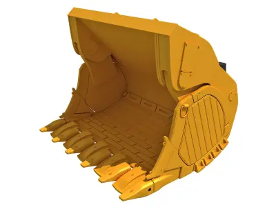 Excavator Bucket 3D model from CGTrader