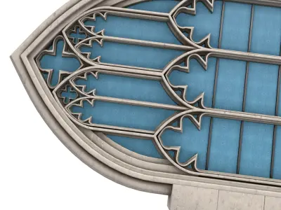 Gothic Window 3D model buy