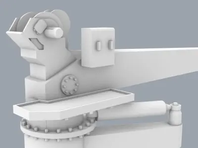 Palfinger Crane 2 Low-poly 3D model