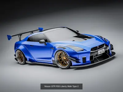 Nissan GTR R35 3D Model Pack
